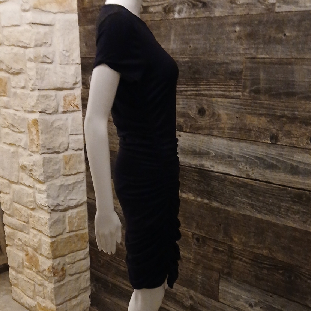 Chic Black Midi Dress - Picture 5 of 7